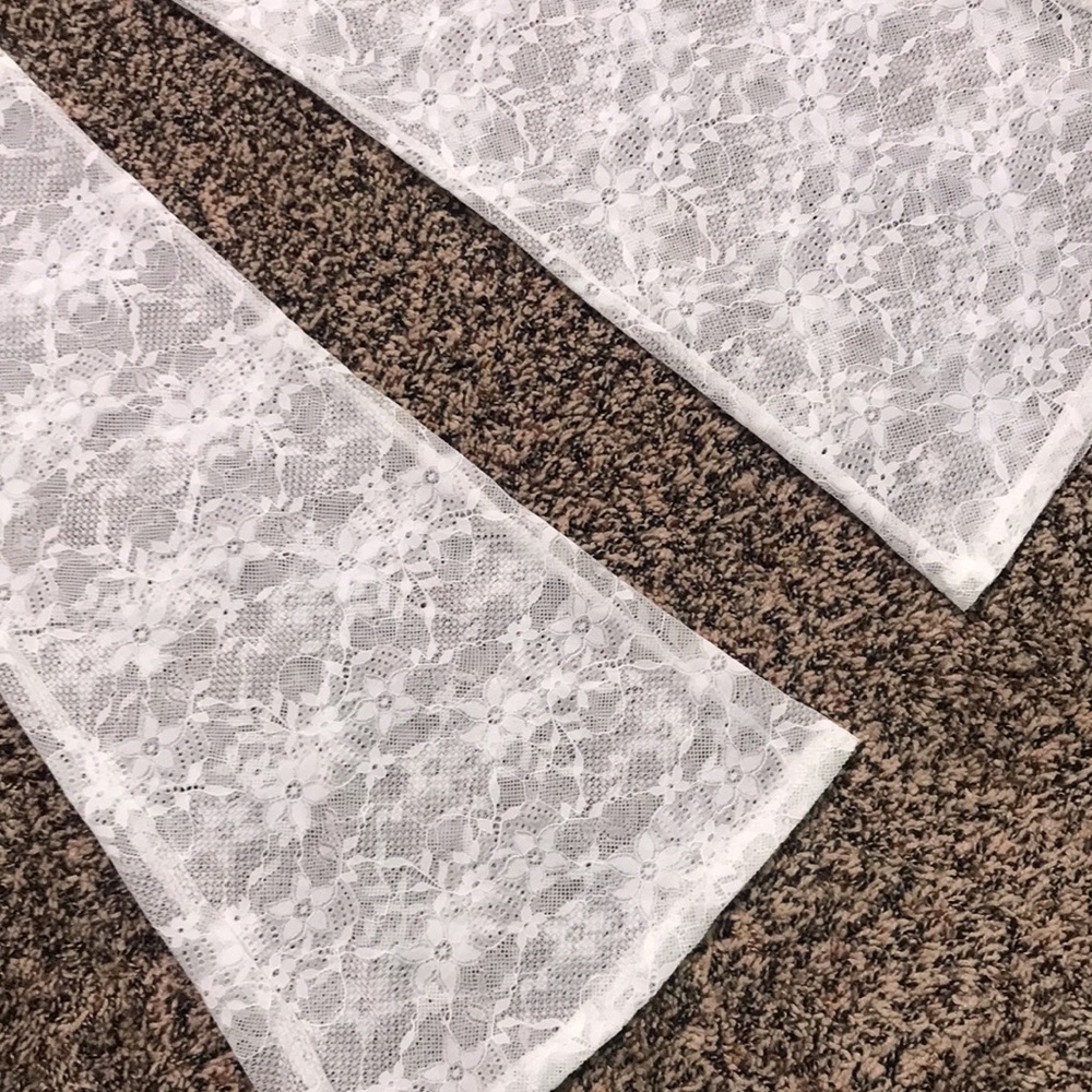 WILD FABLE 🐠 White Flowy Crochet Sheer Lace Pants | NWOT - Picture 3 of 4